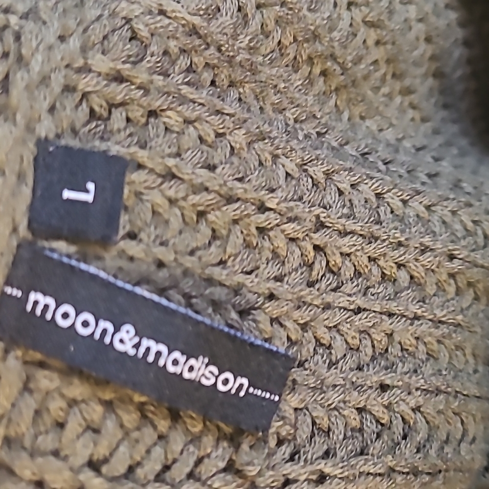 Olive sweater With Sexy Lace Up Detail - Picture 3 of 3